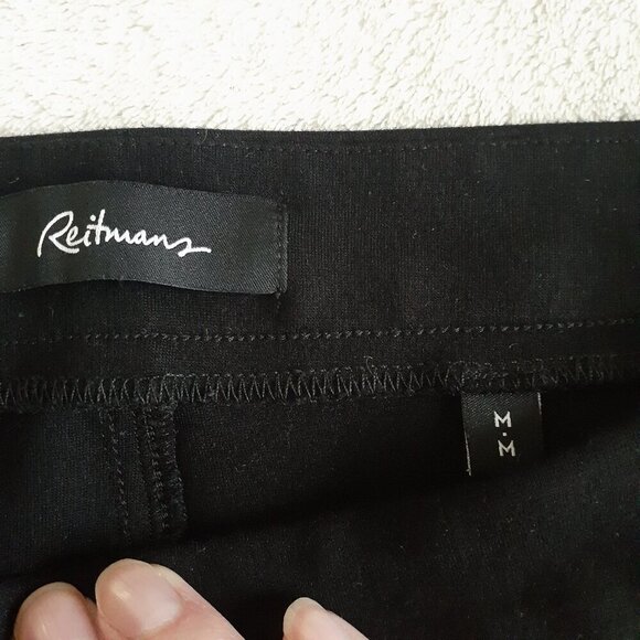 Reitmans Women's Size Medium Black Ponte Knit Modern Stretch Legging Pant - Picture 5 of 11
